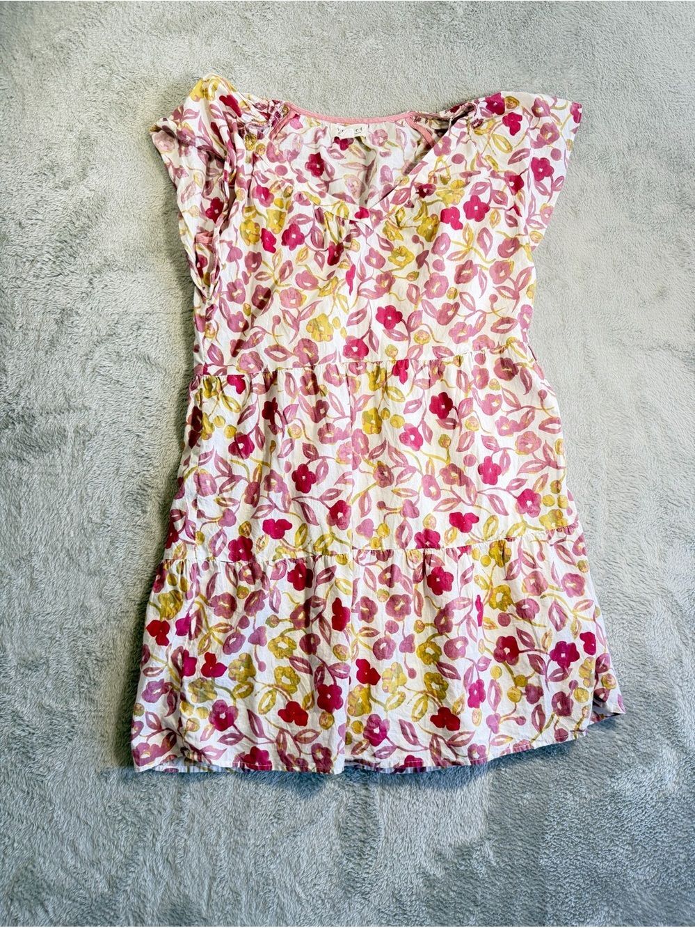 Velvet by Graham & Spencer Printed Cotton Voile Dress S